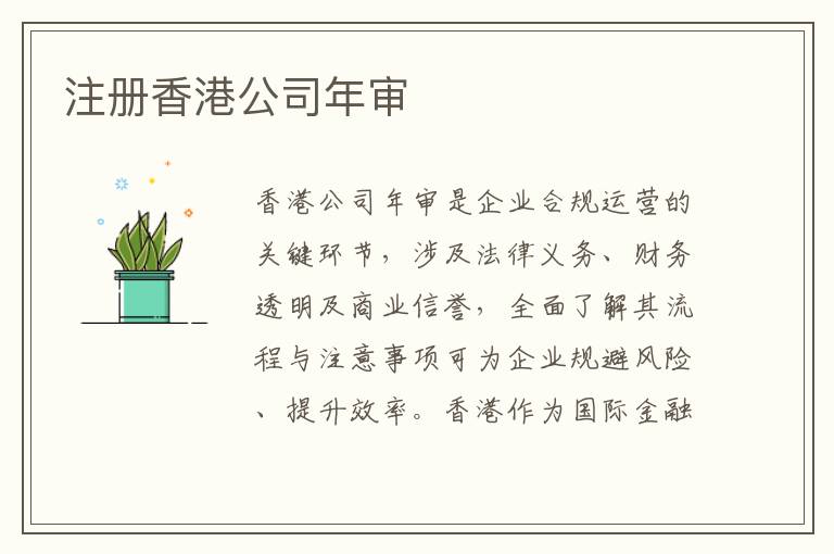 注册香港公司年审